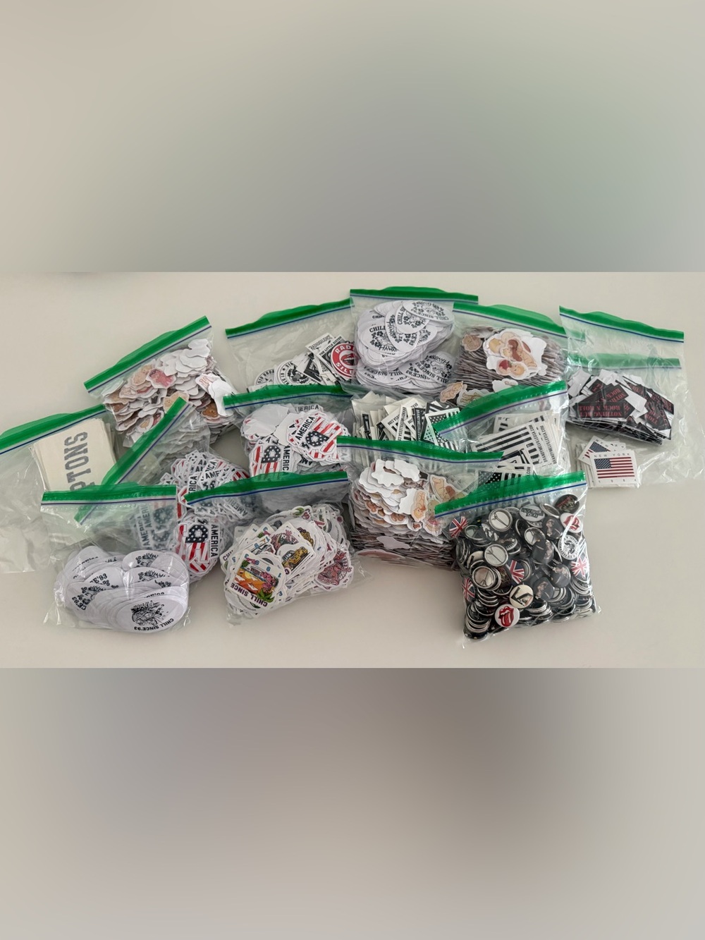 Brandy Melville 100’s Of Stickers And Buttons